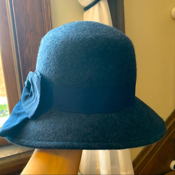 LAST CHANCE GIOVANNIO NEW YORK 100% wool hat navy - Picture 4 of 12